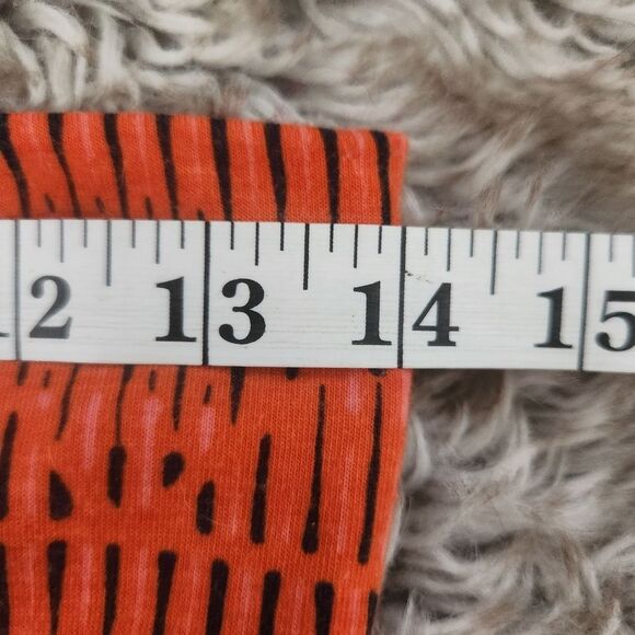 Lularoe Maxi Skirt Tummy Control Waistband Orange and Black Size XS - Picture 6 of 7